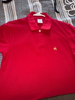 Brooks Brothers Red Cotton Polo Adult Small