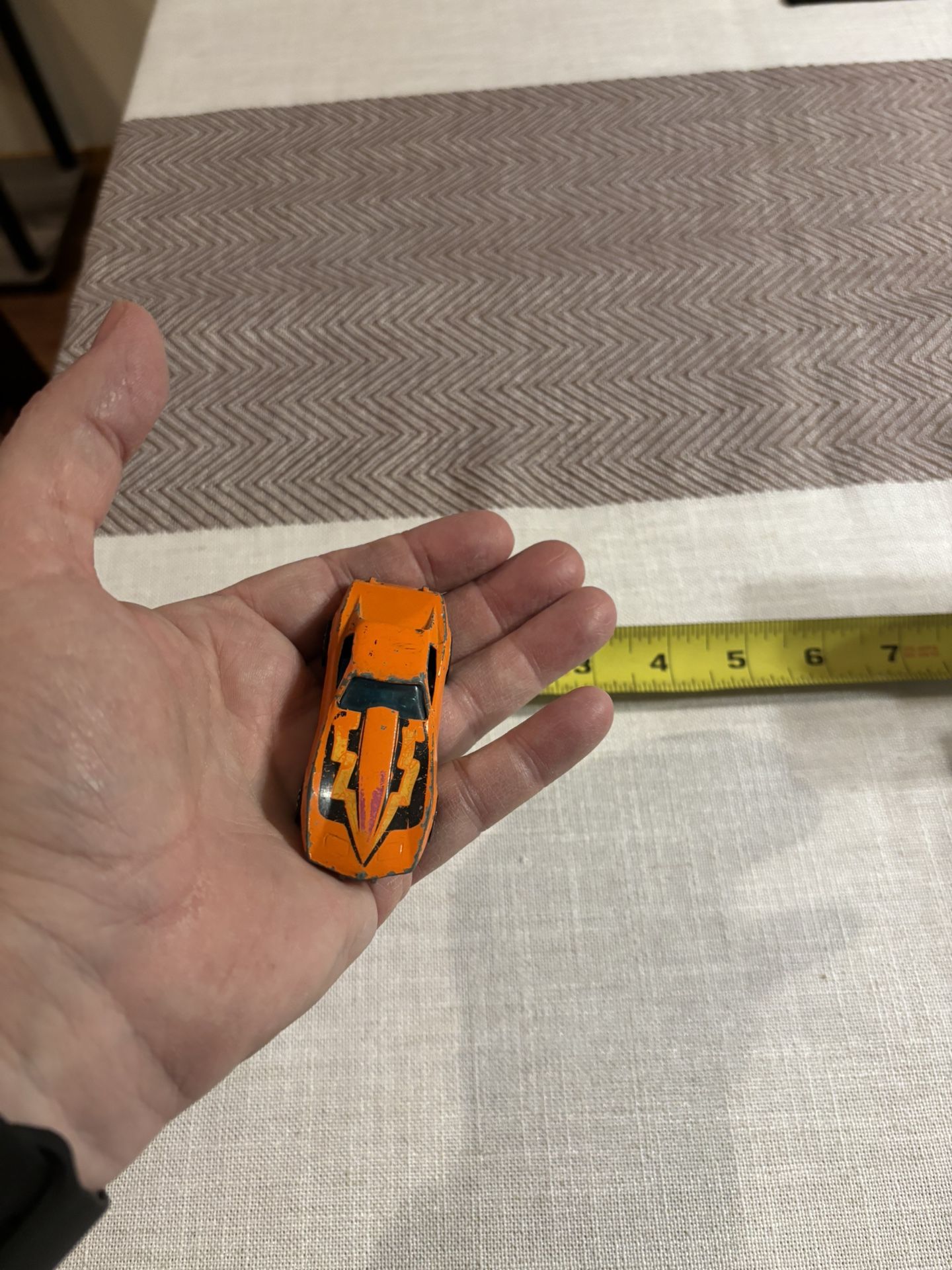 Vintage 1975 Hot Wheels Corvette Stingray Orange W Flames Die Cast