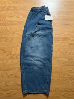 Vintage Rigid Denim Jogger Pants with Tags
