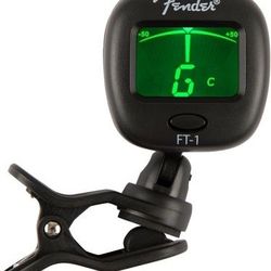 FenderMusical FT-1 Professional Clip-On Chromatic Tuner, Green Display