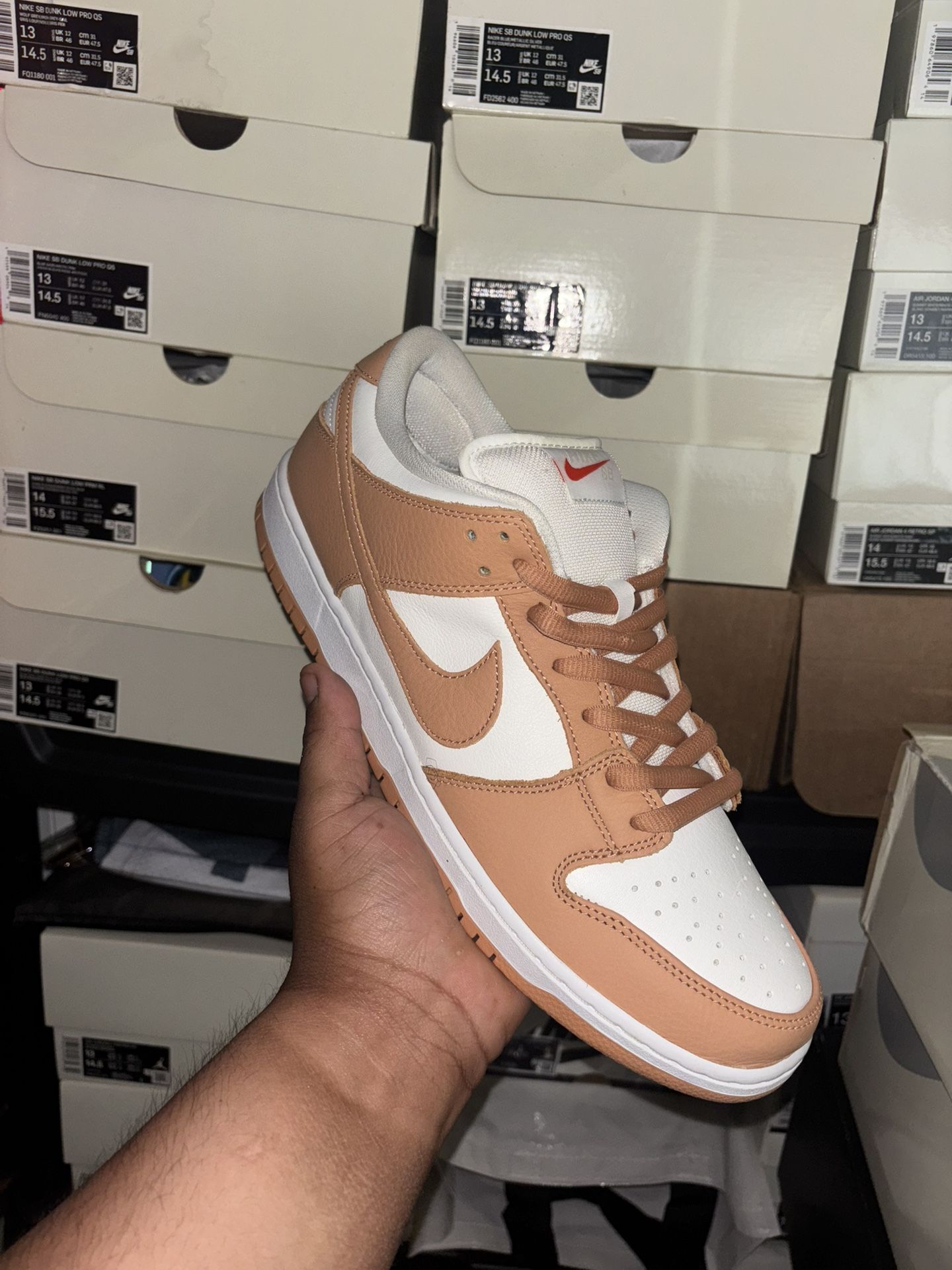 Nike Sb Dunk Light Cognac Size 13M DS