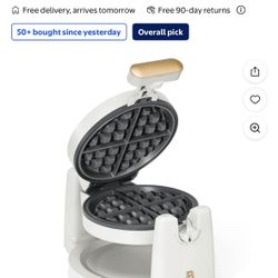 Rotating Belgian Waffle Maker Beautiful by Drew Barrymore.
