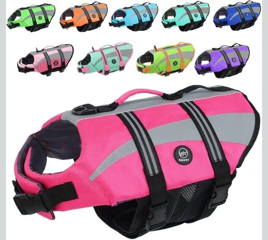 Life Vests for Dogs, Lightweight Dog Life Preserver for Swimming, Boat (X-Large)