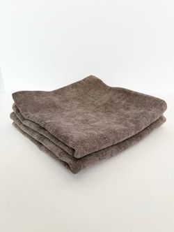 Set of 2 Taupe Brown Throw Pillow COVERS | 20" x 20" | Only Used for Staging