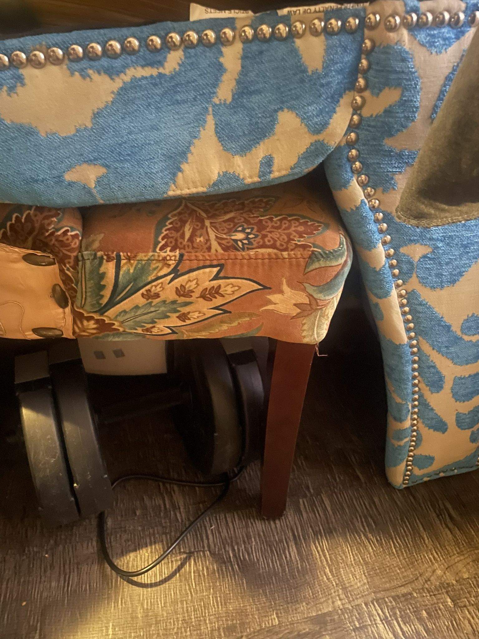 2 Beautiful Suede Designer Chairs