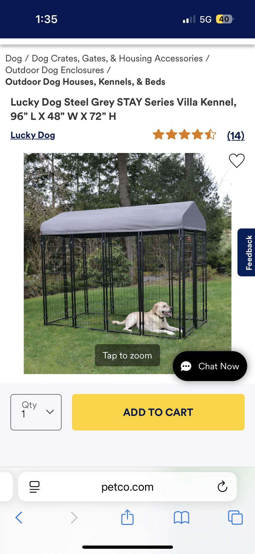Outside Dog Kennel