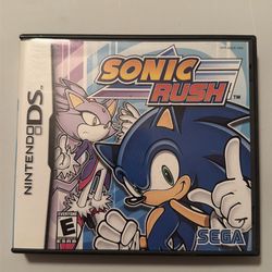 Sonic Rush Nintendo DS Box & Manual (NO GAME)