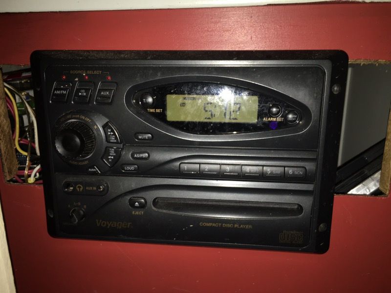Voyager 12v CD player, radio, auxiliary in