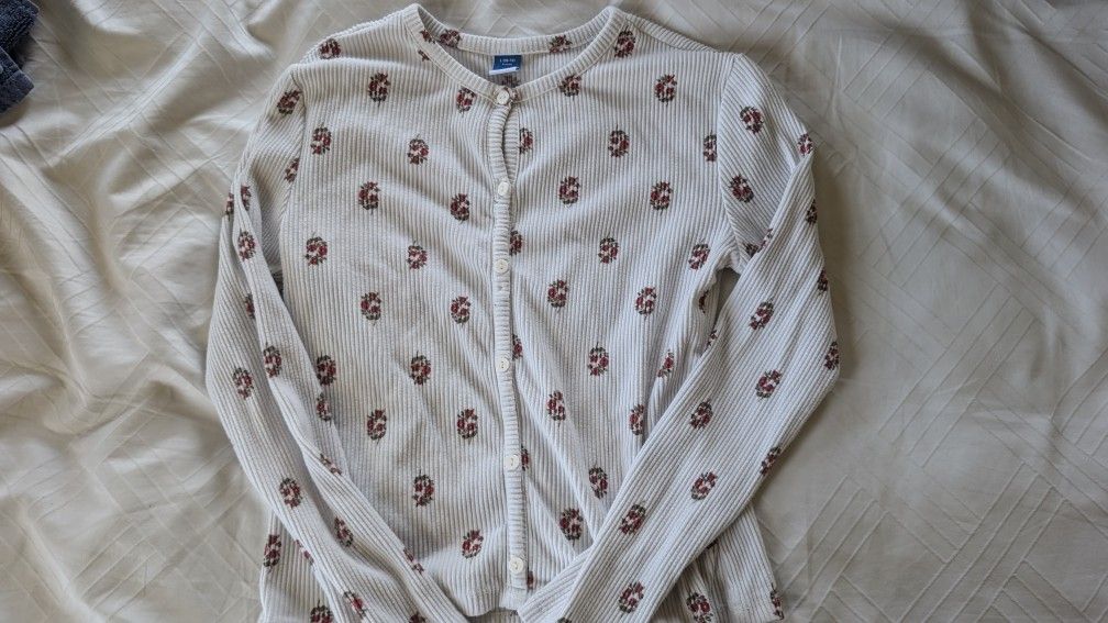 Old Navy White Cardigan