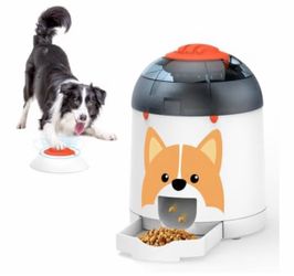 Potaroma Dog Puzzle Feeder Toy, Interactive IQ Training Electronic Treat Dispenser, Automatic Rechargeable With Remote for Food Dispensing, All Breeds