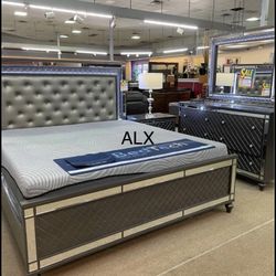 Brand New Quuen Bedroom Set 4 Piece Free Delivery 🚚 