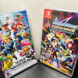 MegaMan - Super Smash Bros - Bundle Price - $100 - Both Sealed - New - Nintendo Switch Games