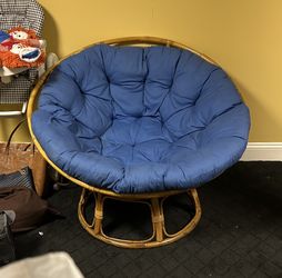 Blue Papasan Chair
