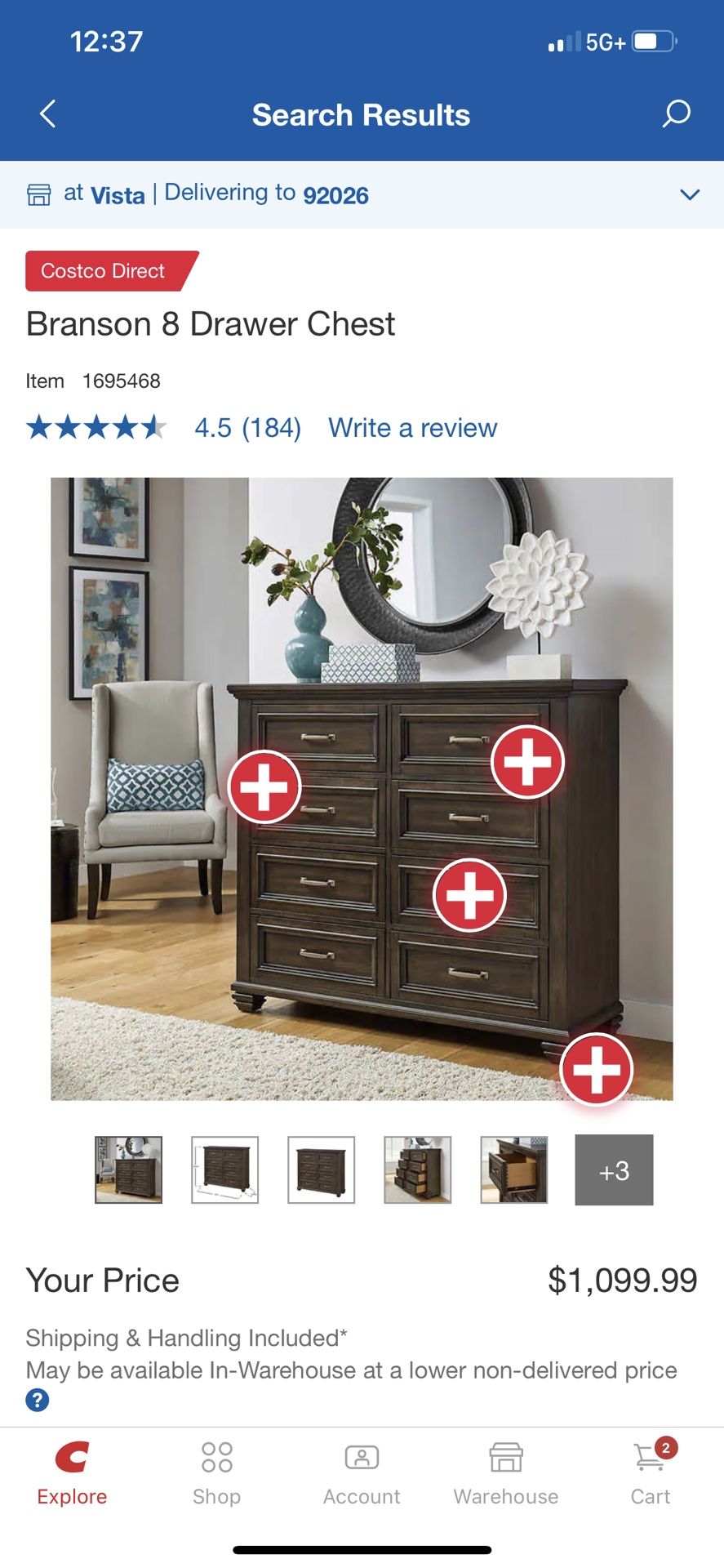 High-end Branson 8 Drawers Chest , Brand New, Still In The Box