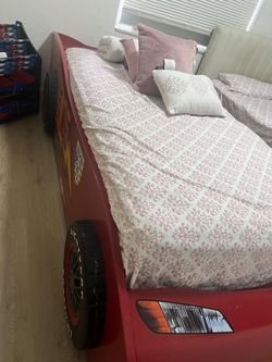 Lightning McQueen Race Car Kids Bed Frame