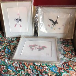 3 Disney Silk Screens
