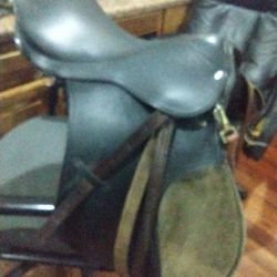 Black English Horse Saddle 