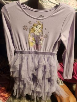 Disney Princess Rapunzel Girls Tutu Dress