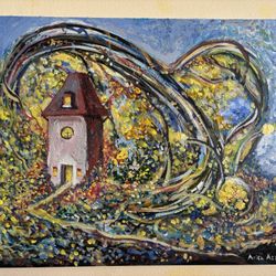 Acrylic Oil On Canvas Painting 