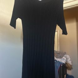 Cooperative Black Ribbed Dress 