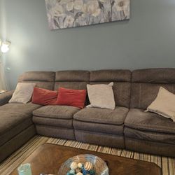 Large Power- Reclining Sectional Couch.   Good Condition. 