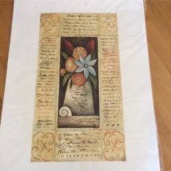 This is Original hand painted oil on paper Signed IK We bought on action many years ago and never framed Size of paper : 22x30 1/2” oil painting is 14