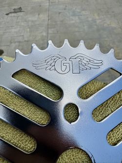 Gt bmx pro performer 43T chrome Cheesegrater sprocket