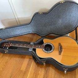 Celebrity Ovation CC57 Acoustic/ Electric guitar with hard case and amp