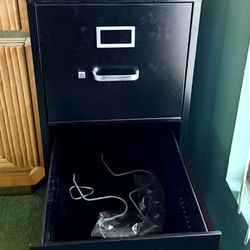 2 Drawer Metal File Cabinet 