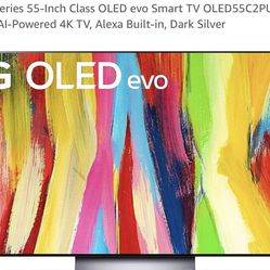 LG OLED C6P 55 INCH  3D With Glasses VALUE $1800 WITH SMART APPS 