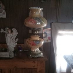 Beautiful Vintage Hurricane Lamp 