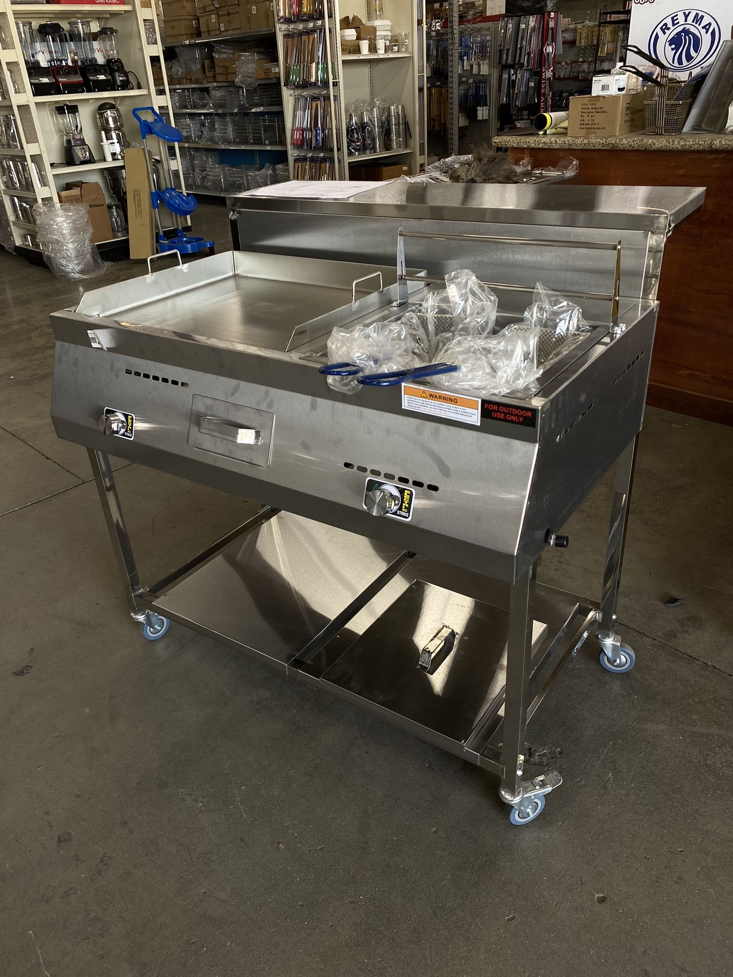 Griddle w/ Fryer