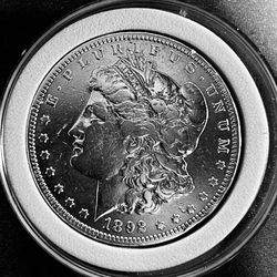 1892 O Morgan Silver Dollar 