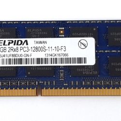 Elpida 4GB PC3-12800S DDR3 2  Laptop Memory 