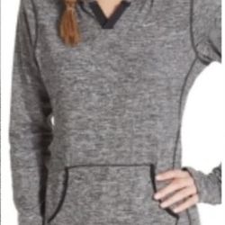 Nike Dri-Fit Element Hoodie | heather gray/black | size Small , Like New