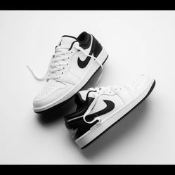 Jordan 1 low white black size 12.5 new