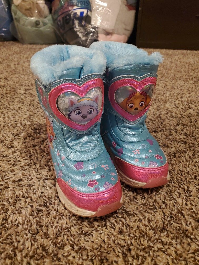 Size 10 Toddler Girls Snow Boots- Good Condition!