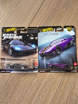 Hotwheels Koenigsegg both For $20