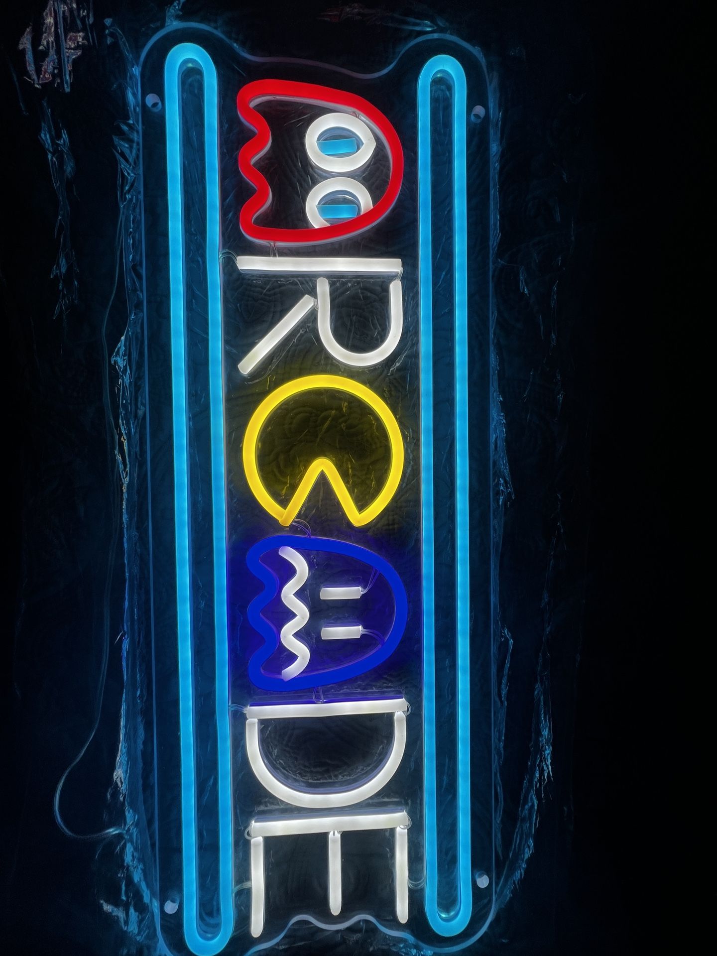 Pac-Man Arcade sign Multi color