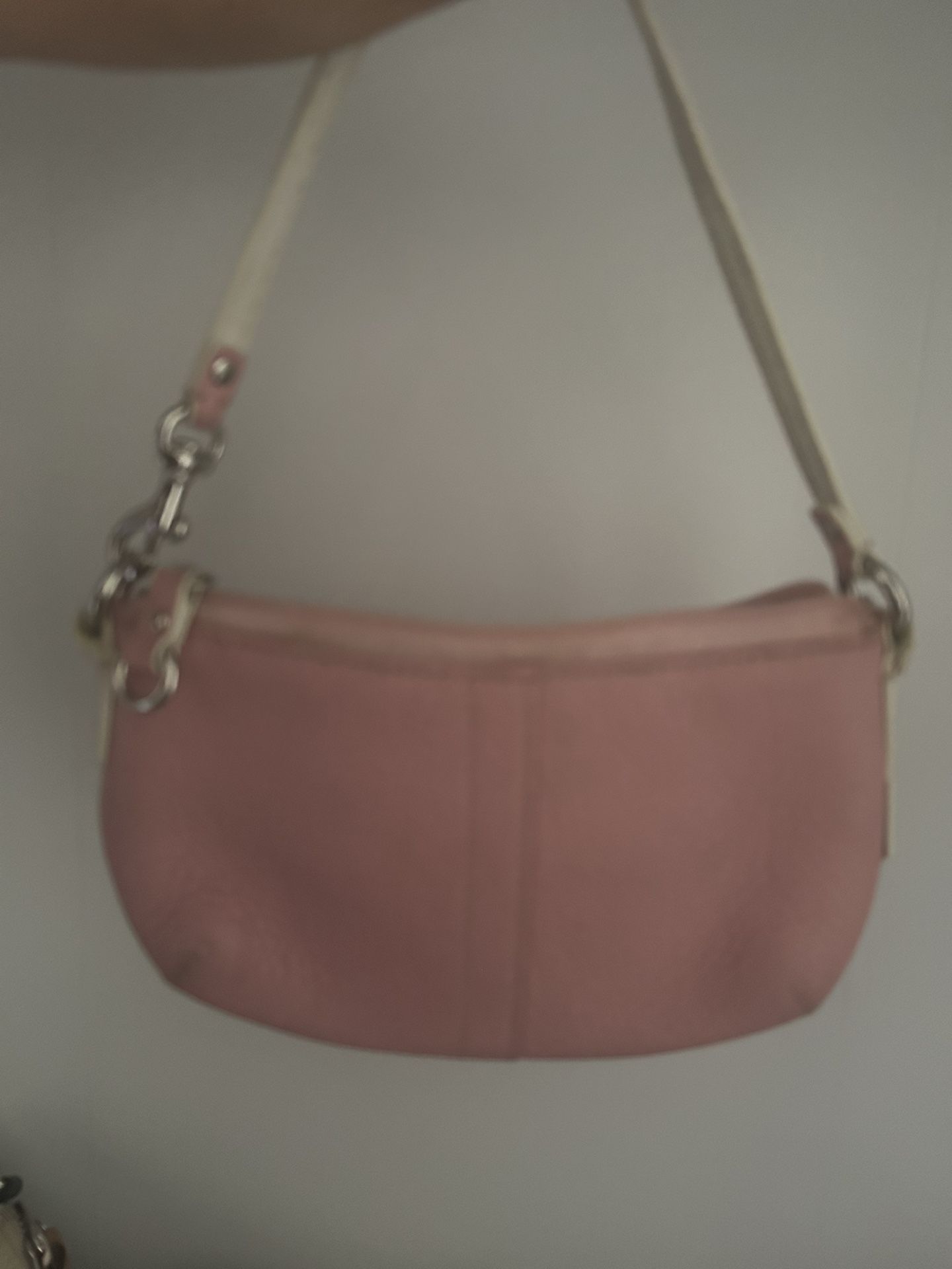 Pink Coach Wristlet 