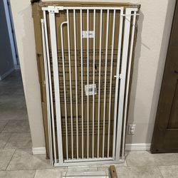 57” Tall Pet Gate / Baby Gate - Fits Openings 29.1” - 33.8”
