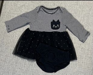 Baby girl Halloween dress with diaper cover.  NWT