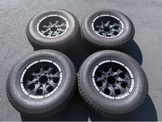 (4) 16" Chevy GMC Wheels 265/70R16 RBP Tires - $400