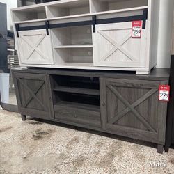 TV Stand 70”TV White Oak