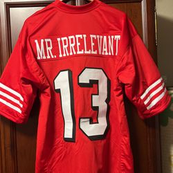 NFL SF 49er Brock Purdy “Mr Relevant” #13 Red Jersey 