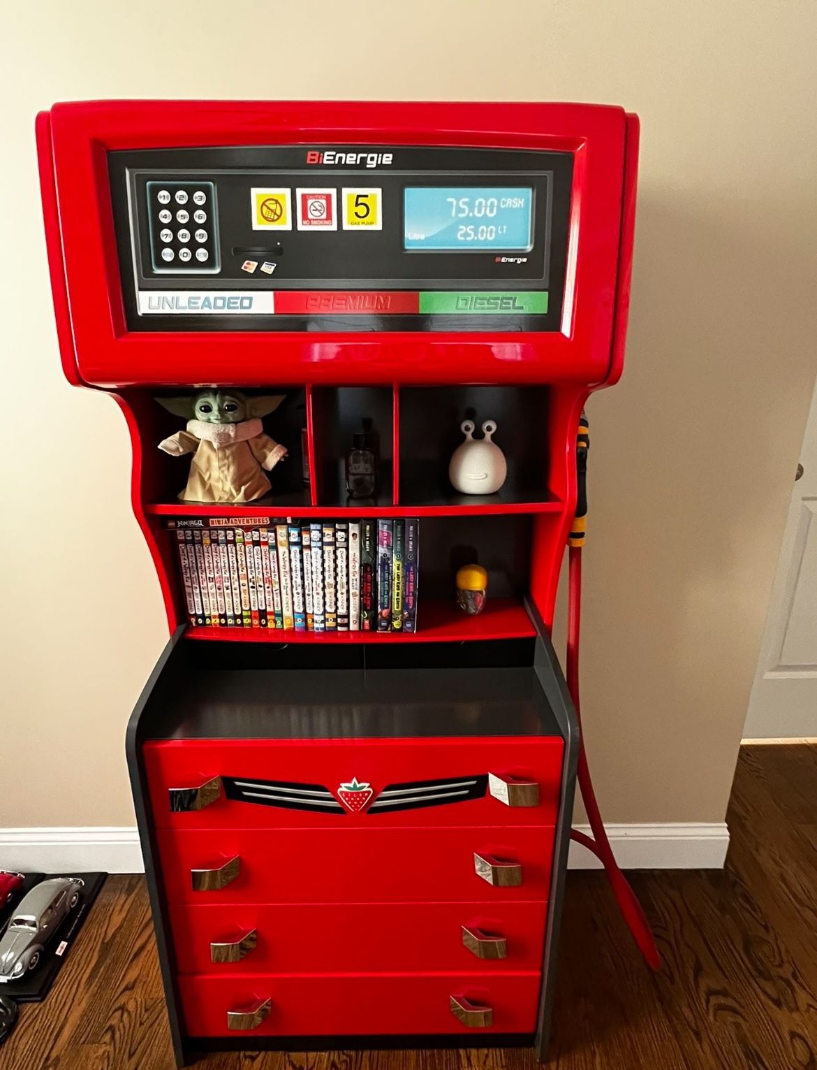 Racer Petrol Kids' Cars-Themed Dresser with Storage