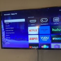 40 Inch Sharp Roku smart Tv