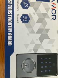 Keyless Entry door lock,smart lock with touchscreen keyboard, secure deadbolt lack with 50 user codes, waterproof smart lock for front door, bedroom d