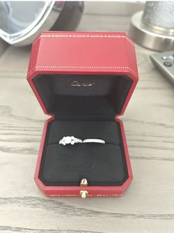 Cartier Engagement Ring & Wedding Band 