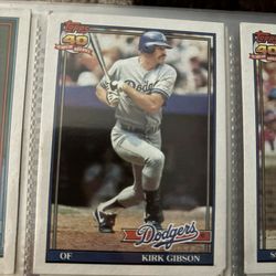 Topps #490 Kirk Gibson baseball card #baseball #90sbaseball